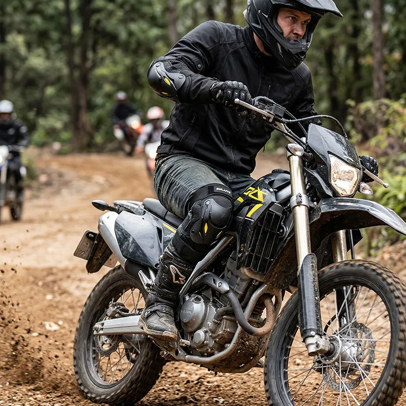 

Breathable EVA Foam Motorcycle Motocross Dirt Bike Knee Elbow Pads Accessories for Racing MTB Men Hot Sale Protection Guards