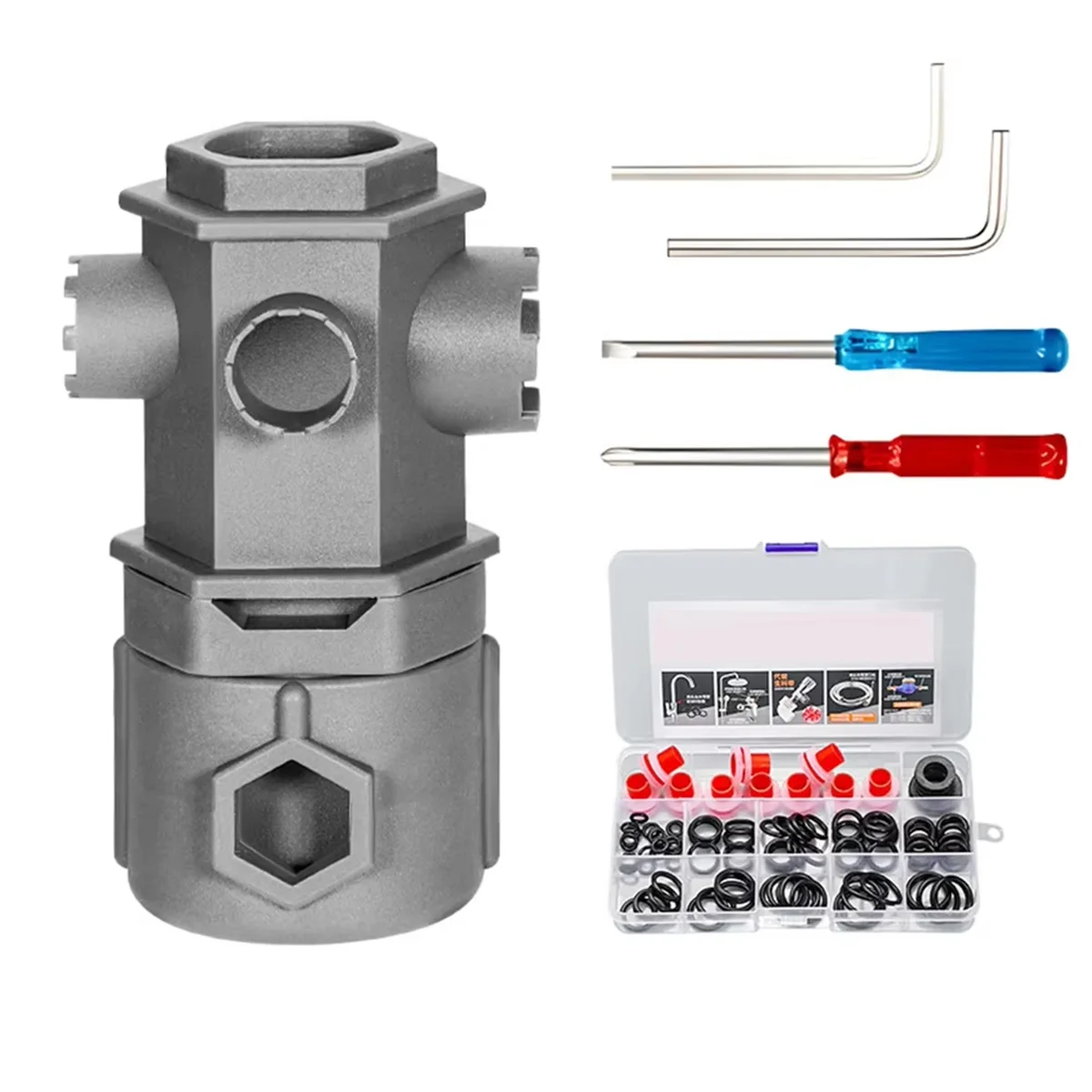 ABNH 16 in 1 Wrench Faucet Wash Basin Faucet Water Spout Angle Valve Core Tool Kitchen Accessories for Household