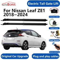 AutoBora Auto Elettrico Cancello di Coda Sistema di Sollevamento Power Liftgate Kit Auto Automatico Portellone Apri per Nissan Leaf ZE1 2018 ~ 2024