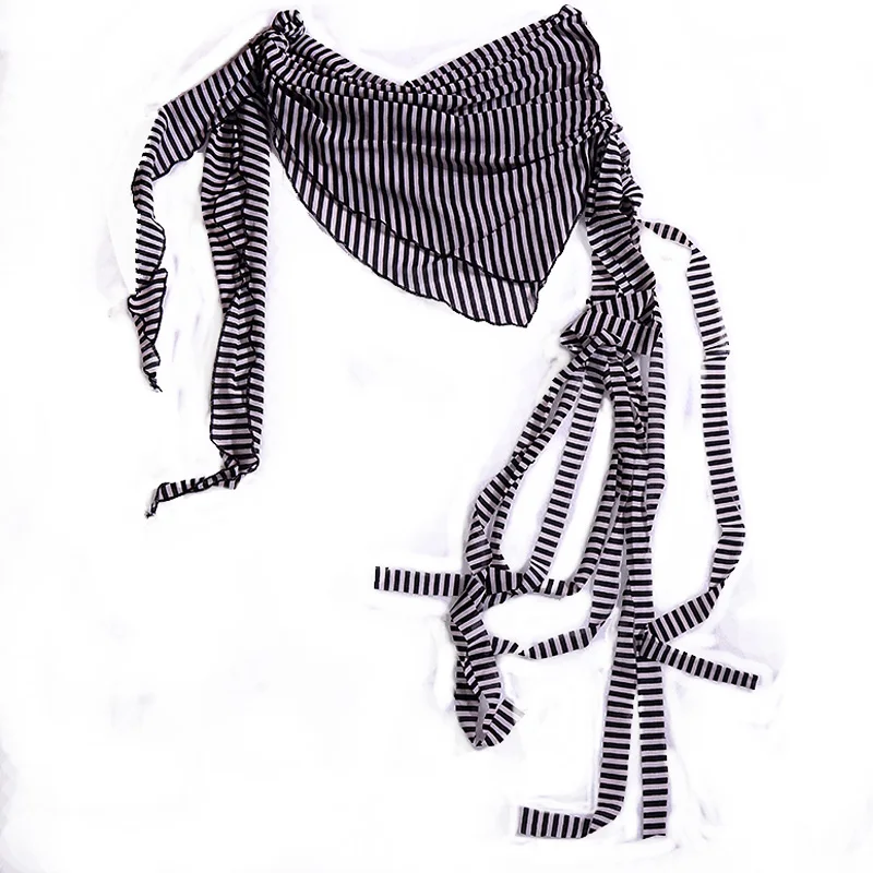 7 anni Lil Girl 2025 Cintura di danza del ventre Sciarpa per anca Maglia gotica tribale sopra sciarpa H200