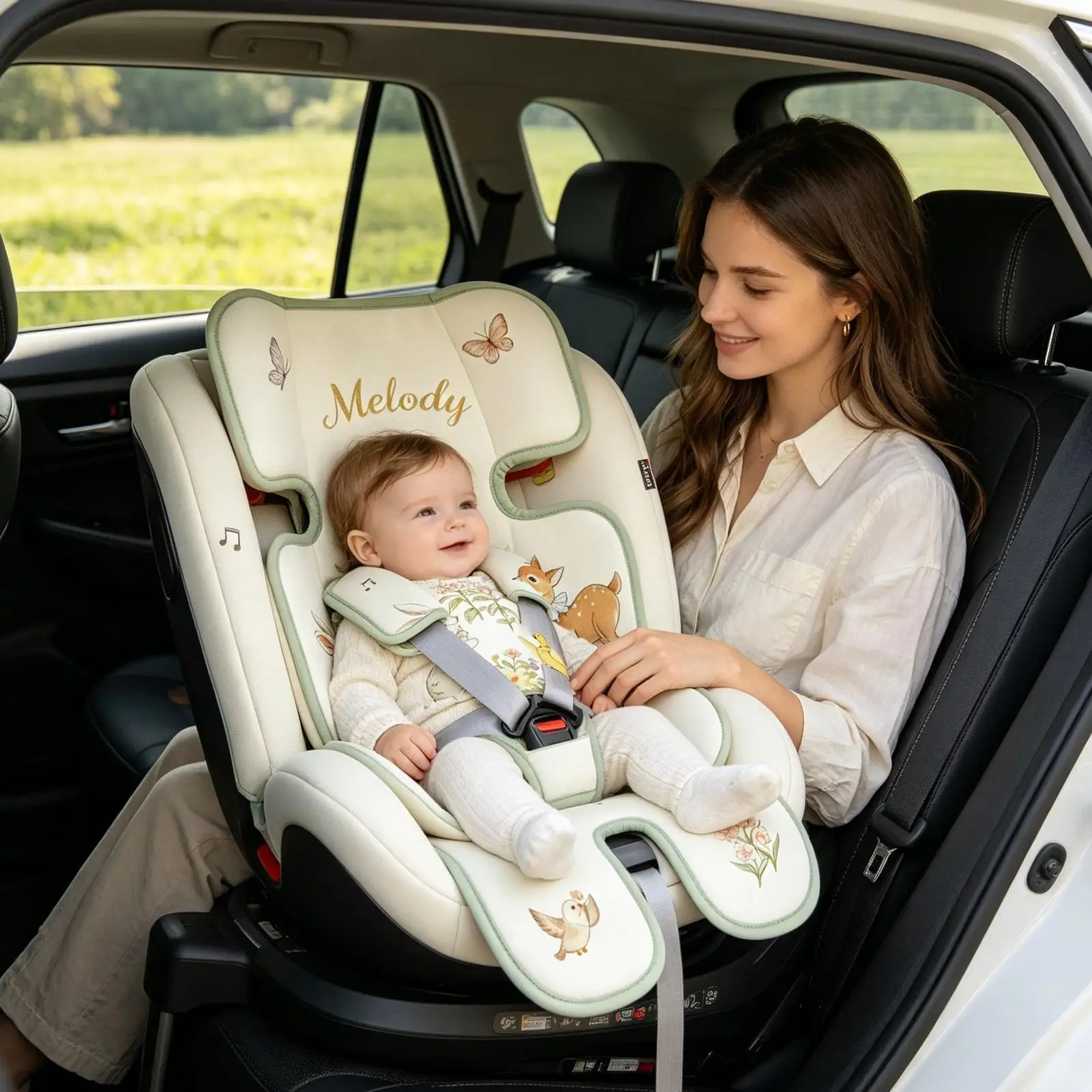 Cooling Pad For Car Seat Shock Absorption Breathable Cool Down Stroller Padding For Parents Mothers Babysitters Picnic Beach