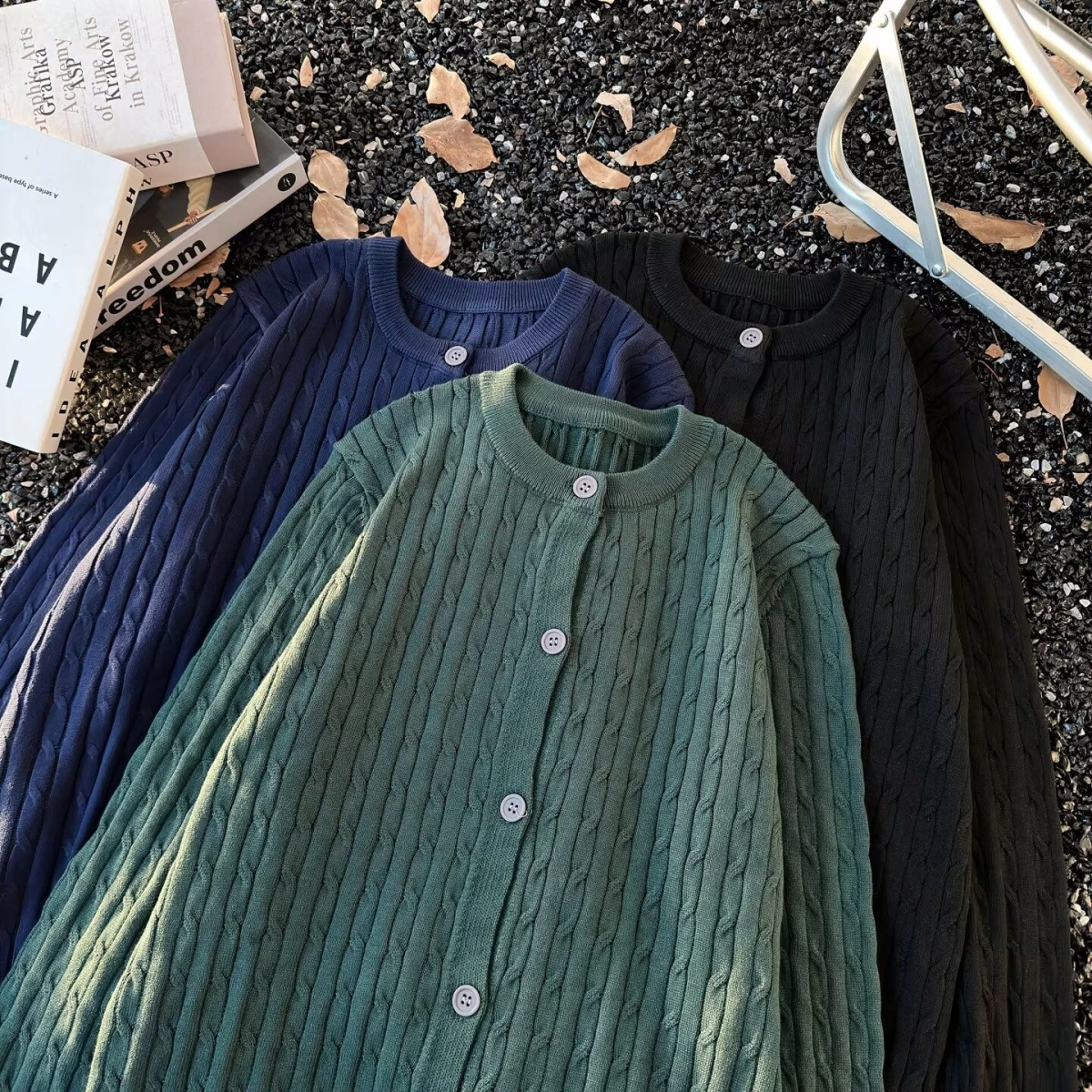 Copricostume lavorato a maglia in seta di ghiaccio cava blu Capispalla sottile estivo da donna Top Dopane Early Summer Faion Poliestere traspirante