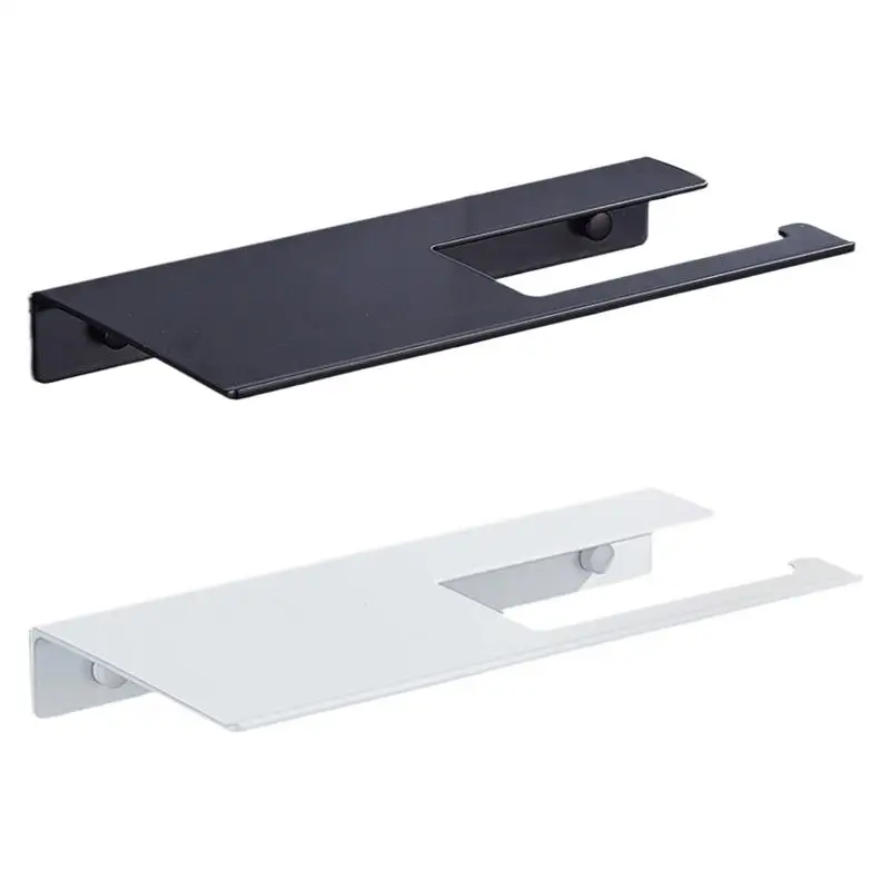 Toilet Paper Roll Holder Sturdy Paper Towel Holders With Strong Load Capacity Paper Roll Holder Multi-Functional Paper Towel
