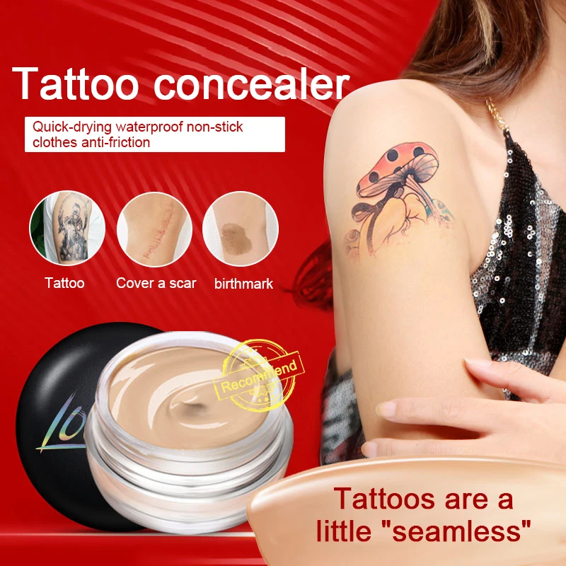 

Two-color tattoo concealer waterproof and sweat-proof to cover birthmarks and scars long-lasting concealer foundation cream