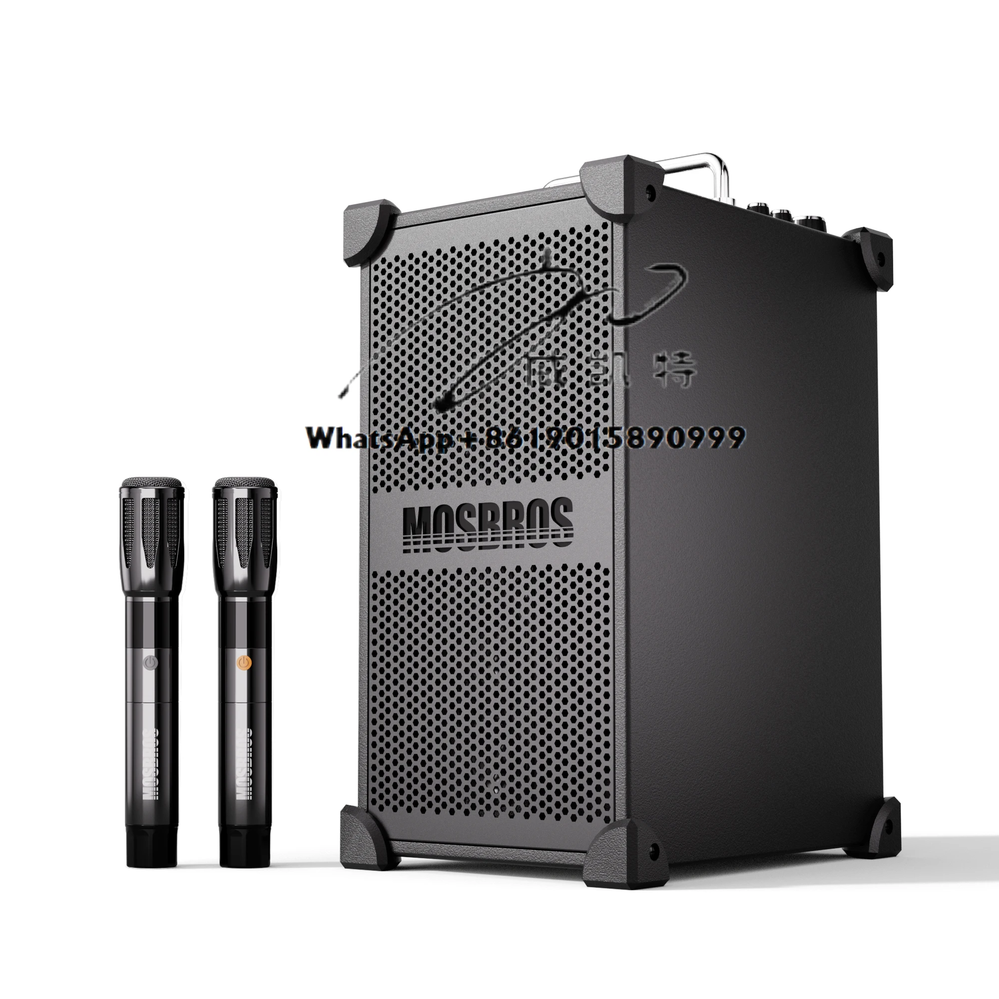 Music Box V20 Karaoke 250W High Power 7 Speakers 40500 MAh BT 5.3 Adjustable Sound Effects 2pcs Wireless  Microphones