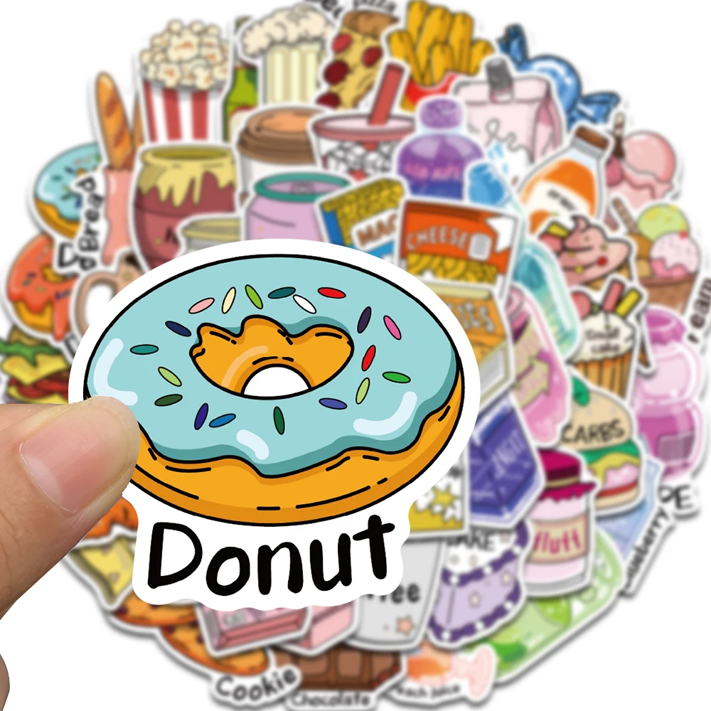 50 قطعة ملصقات نادي الوجبات الخفيفة الكرتون سكيت الأمتعة مقهى DIY بها بنفسك محمول الكلاسيكية سكرابوكينغ اللوازم المدرسية الكلاسيكية الكرتون مائي #4