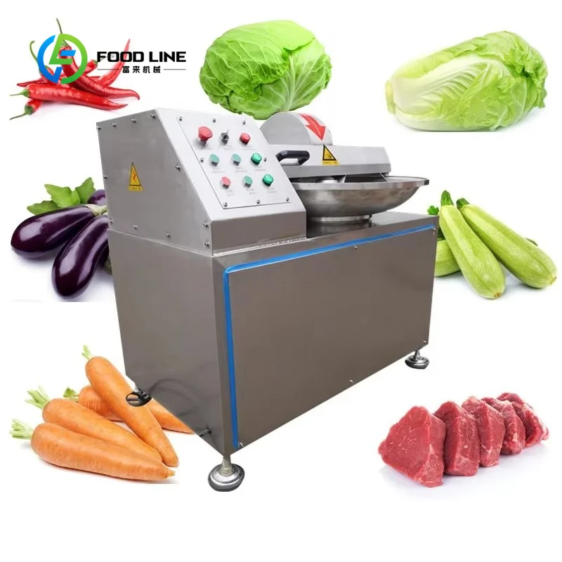customized bowl cutter chopper mixer cutting emulsifying machine for meatball sausage stuffing vegetable meat processing