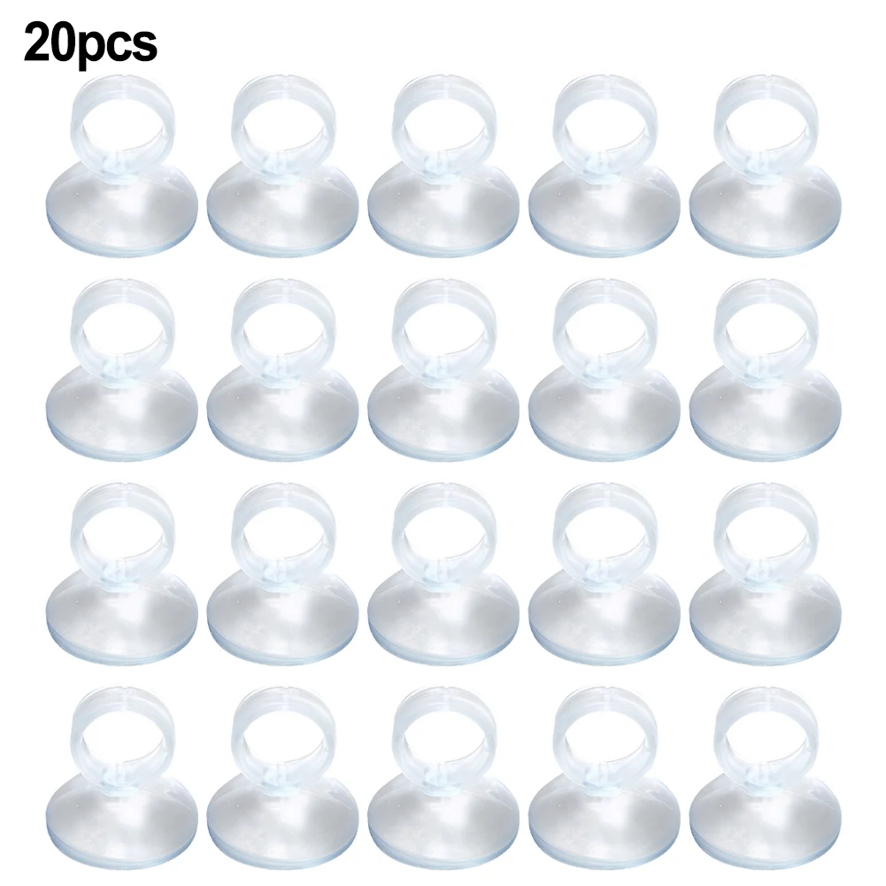 20 Pcs Air Plant Mounting Holder for Tillandsia with Reusable Suction Cup for Windows Glass Aquariums and Smooth Surfaces