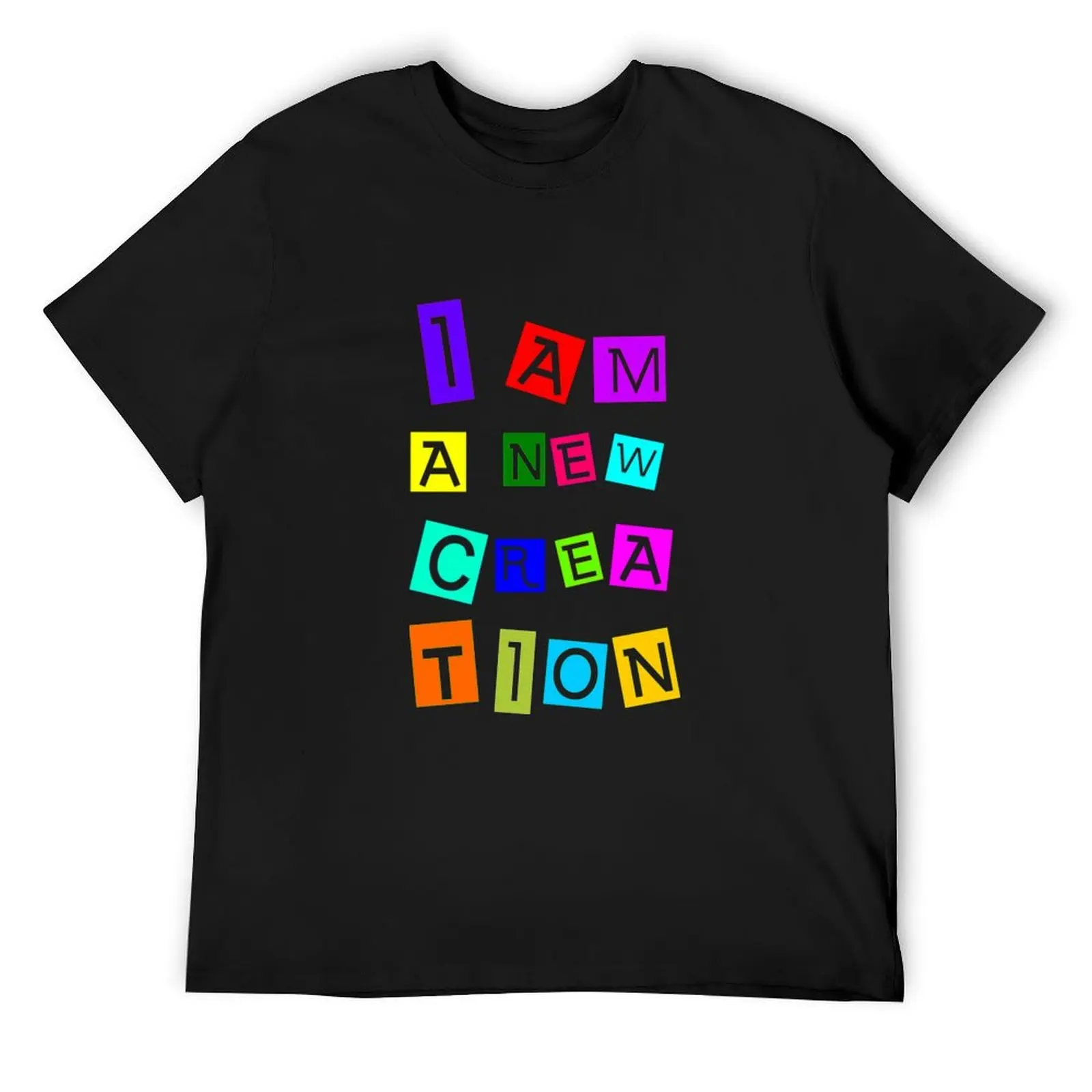 New Creation T-ShirtI am a new creation T-Shirt sports fans boys whites plain plain black t shirts men