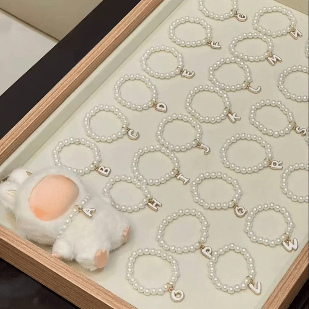 for mini labubu 4.0 clothes Accessories Original pearl letter necklac cute gift Doll DIY Accessories