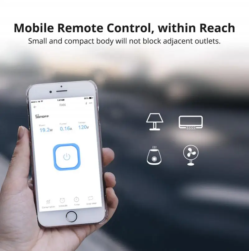 SONOFF S31/S31 Lite WiFi Smart Plug US Smart Socket With Timing Function ewelink APP Control Supports Alexa Google Home IFTTT