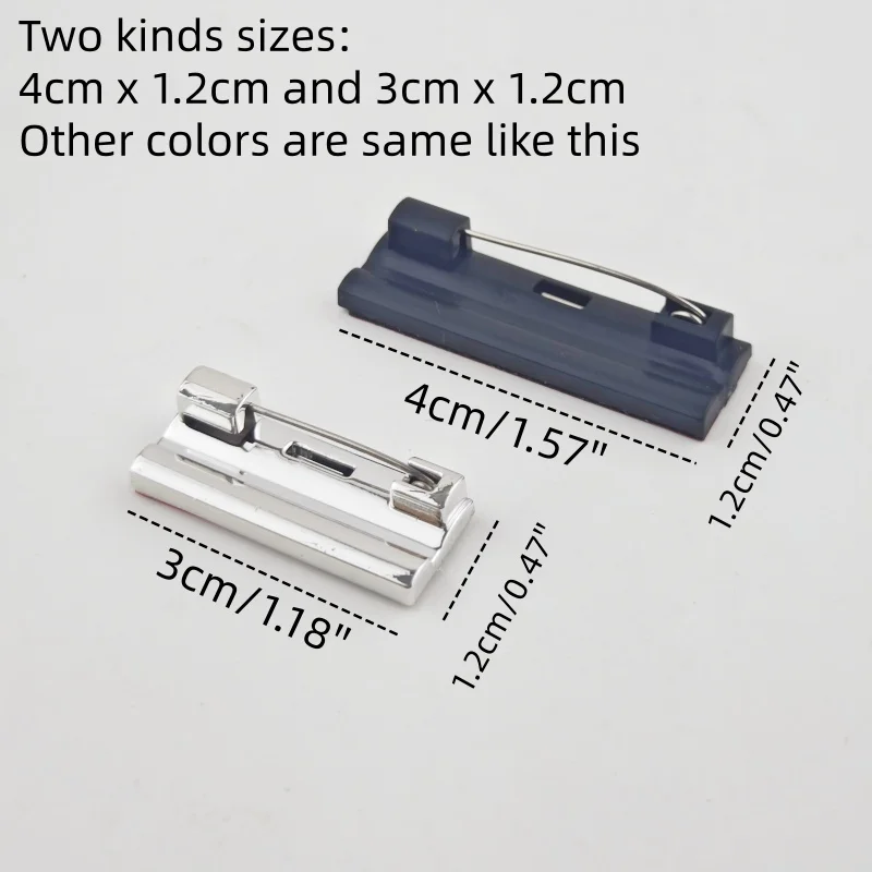 200 قطعة من البلاستيك دبوس الأمان بروش شارة كليب لوحة الصدر بطاقة شارة التبعي #5
