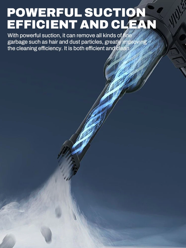 990000RPM Jet Fan LED Lighting Strong Blower Infinite Speed Regulation Blowing/Suction Brushless Duster Blower For Car Clean