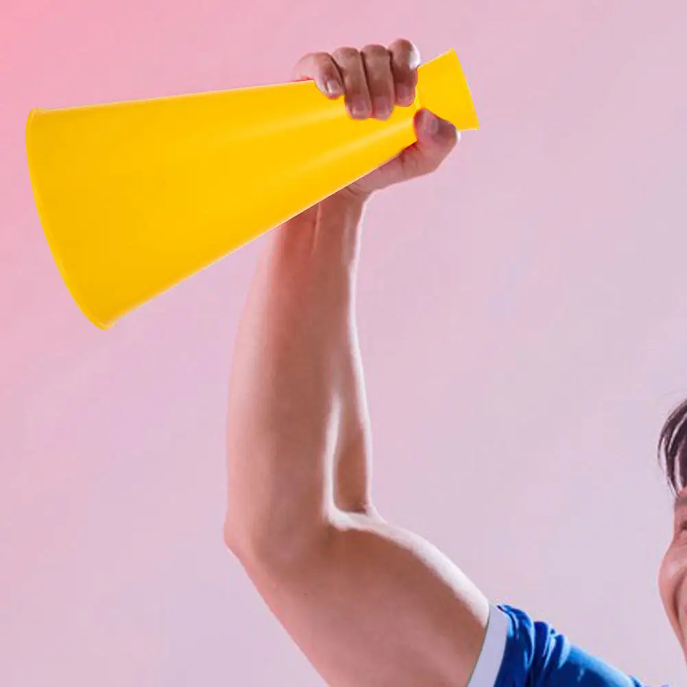 5Pcs Cheer Horn Portable Plastic Megaphones Party Noise Makers for Sports Events Football Fan Accessories Cheer Megaphones