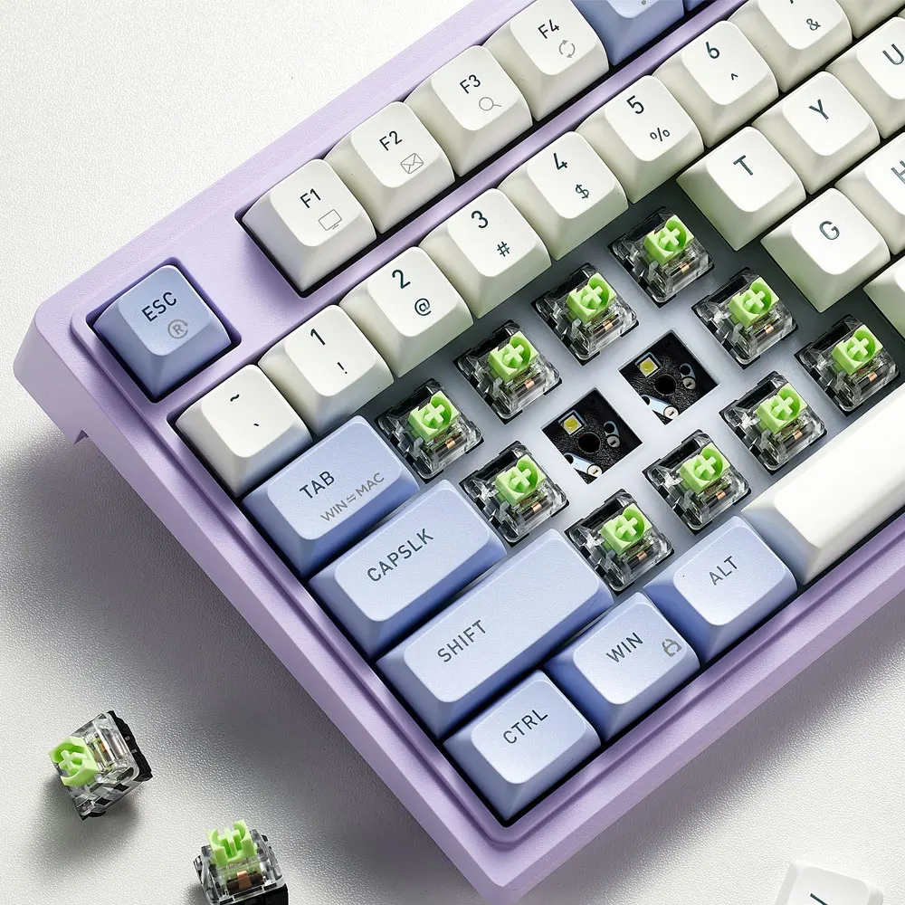 HEXGEARS Mechanical Keyboard  M Series Hot Swappable Gamer Keyboard Kailh Box Switch White Backlit GASKET Structure PC Keyboard