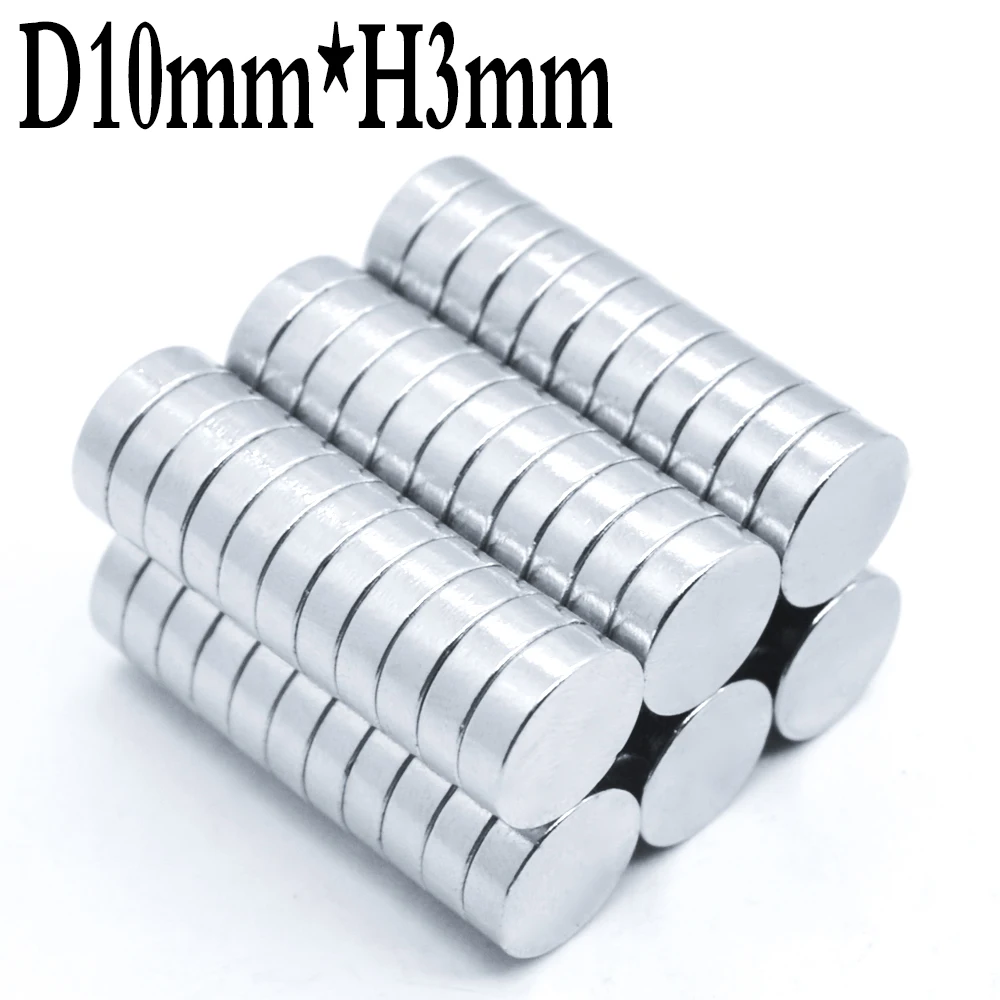 10x1 10x2 10x3 mm Super Strong Round Disc Shape Blocks Rare Earth Neodymium Magnets Fridge Crafts For Acoustic Field Electronics