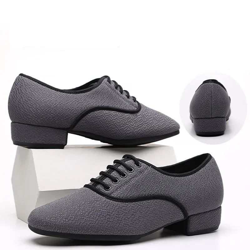 Zapatos de baile latino para hombre, calzado de baile moderno y suave, zapatos de baile de salón, zapatillas de deporte sociales, zapatos de lona