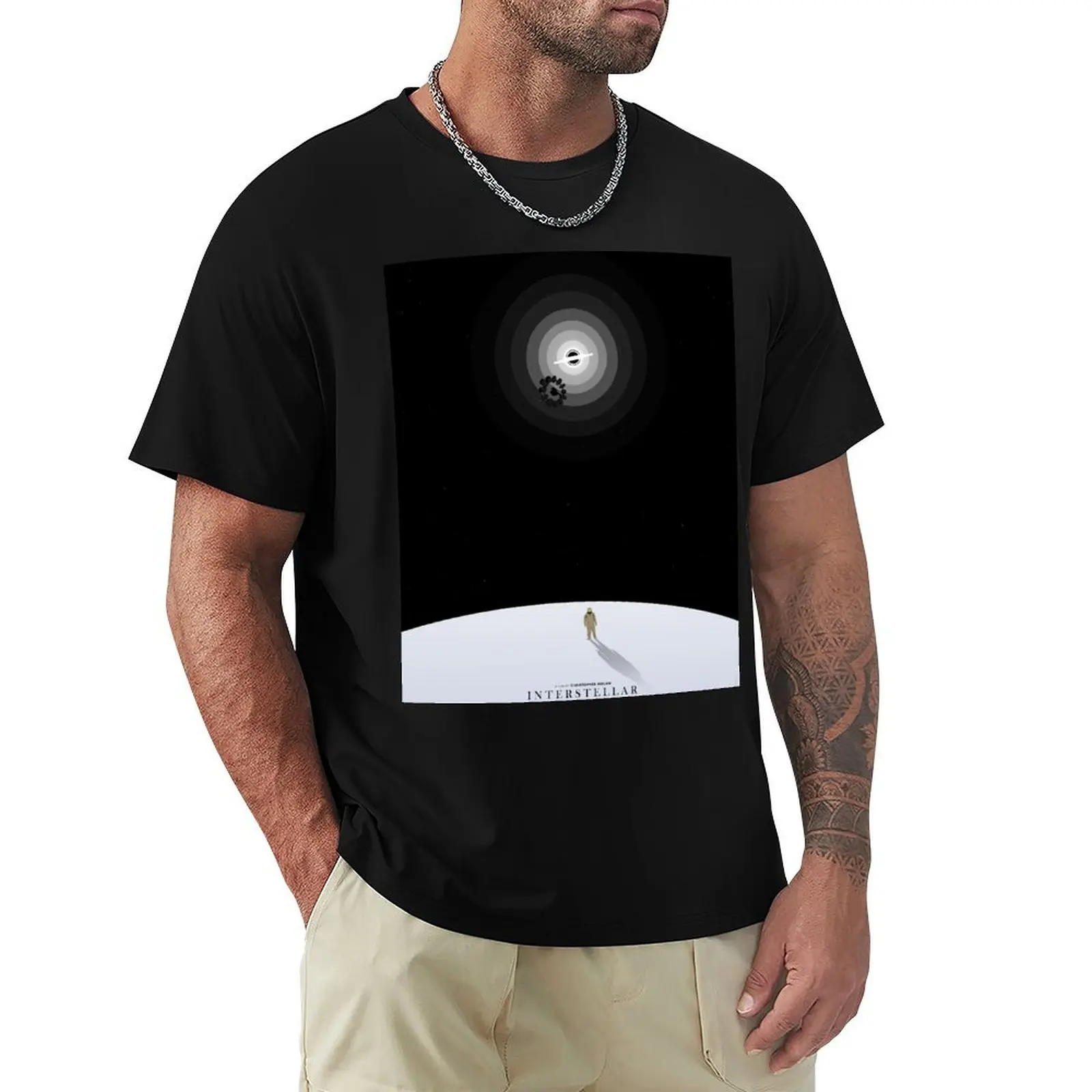 Interstellar Minimalist Movie poster T-Shirt t shirt man designer T-Shirt
