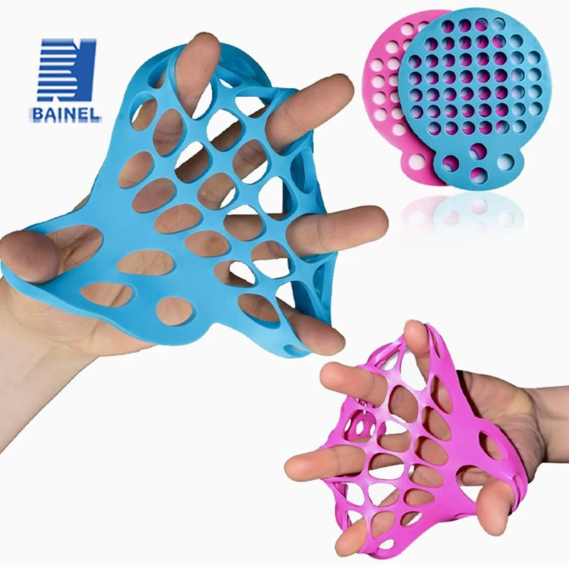 Finger Exerciser Silicone Hand Exercise Web Finger Extension Exerciser for Fingers Arthritis Carpal Tunnel