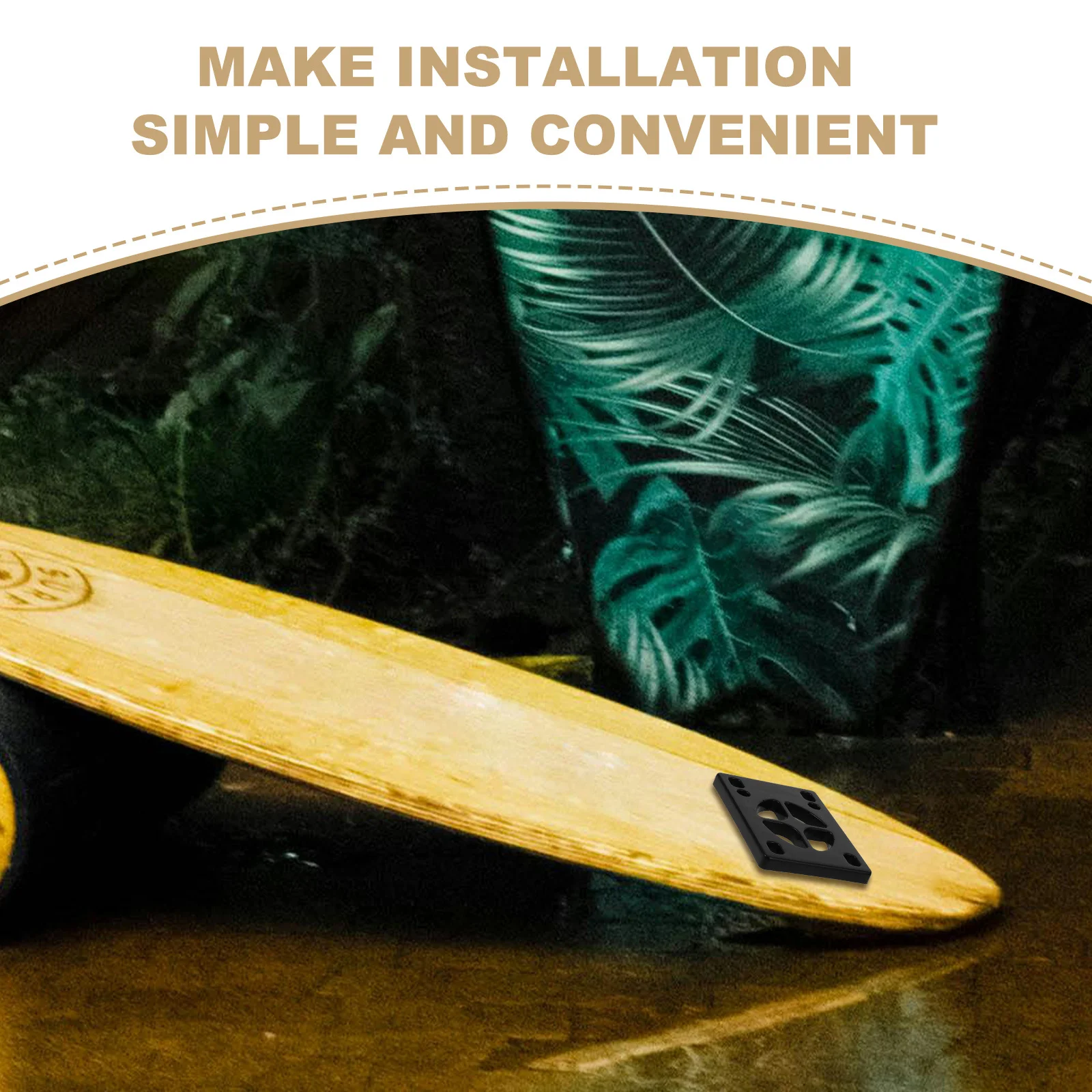 2 قطعة لوح التزلج امتصاص الصدمات وسادة قسط بولي PU التخميد الناهض تعزيز الاهتزاز الحد سهلة التركيب يناسب معظم 4-عجلة