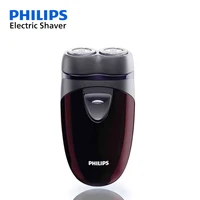 Afeitadora eléctrica Philips PQ206, recortadora de barba portátil de tamaño Mini con batería, maquinilla de afeitar flotante con cabezal cortador doble para el cuidado de los hombres