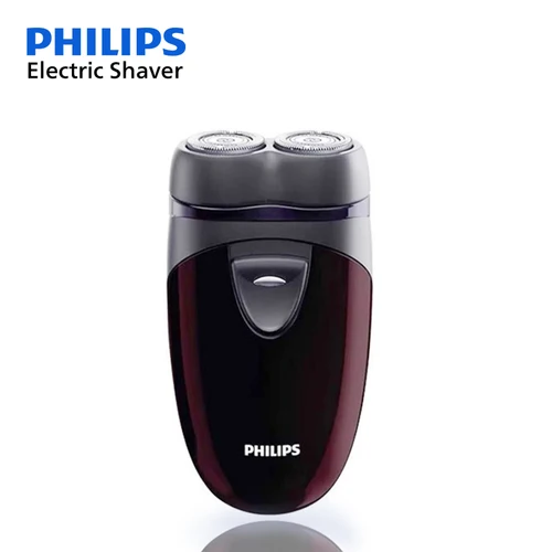Imagen 1 del producto Afeitadora eléctrica Philips PQ206, recortadora de barba portátil de tamaño Mini con batería, maquinilla de afeitar flotante con cabezal cortador doble para el cuidado de los hombres