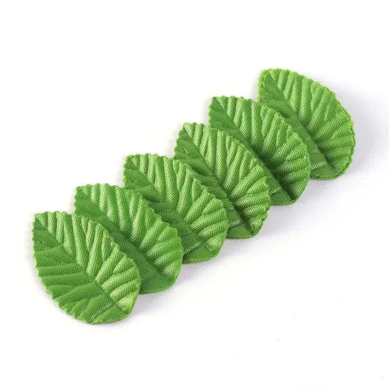 200Pcs Of Green Artificial Flower Leaves Used For Wedding Home Decoration Garden Window Decor DIY Flower Wreath Accessories