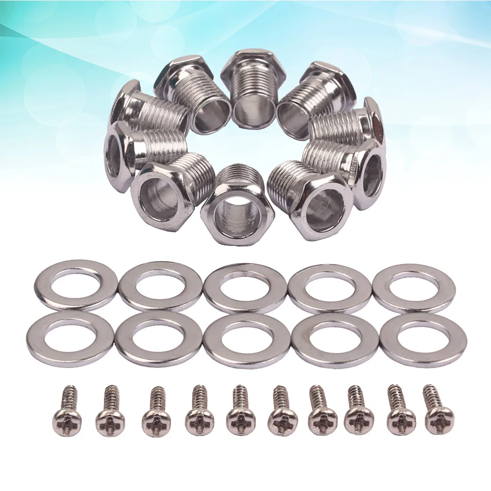 

Ukulele String Caliper Sleeve Nut Threaded Bushing Guitar Peg Ferrule Mounting Screw Material Better Sound