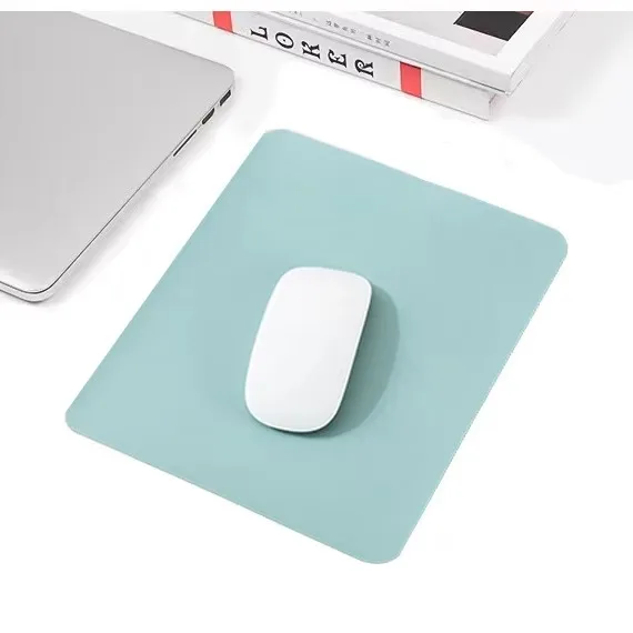 Solid PU Mouse Pad Non-Slip Gaming Desktop Leather Mouse Pad Waterproof Anti-Scratch Easy To Clean Mat for PC Laptop Desktop