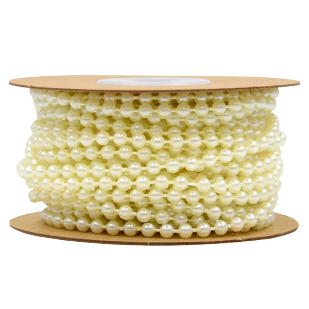 

Plastic Ball Beads Beads Chain 4MM Uniform Color Glossy Surface Fixed Chain DIY Wedding StageDecoration