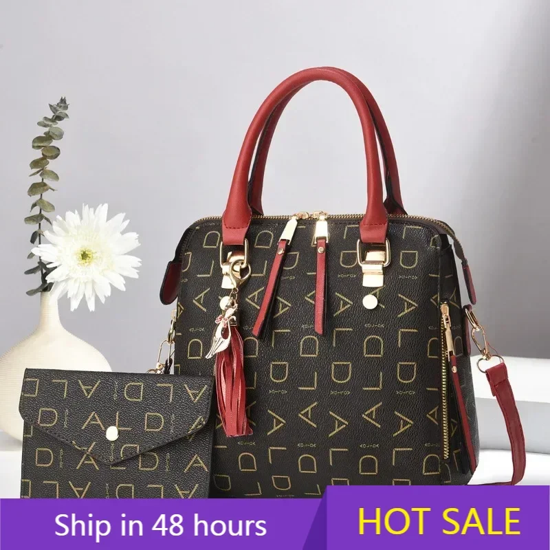 

Retro Printed Letter Women Handbag 2024 New Portable Lightweight Luxury Shoulder Crossbody Bag Office Female Casual Tote Bag