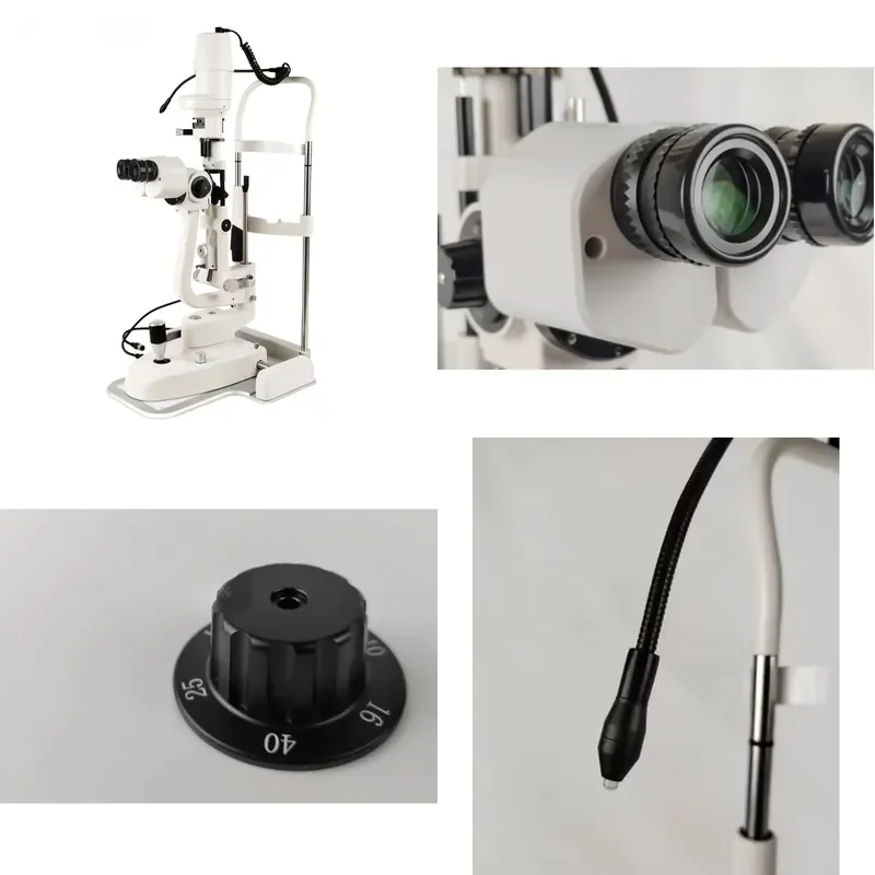 Professional LED Slit Lamp Microscope Ophthalmic Examination Equipment with Galileo Optical System for Clinics and Hospitals