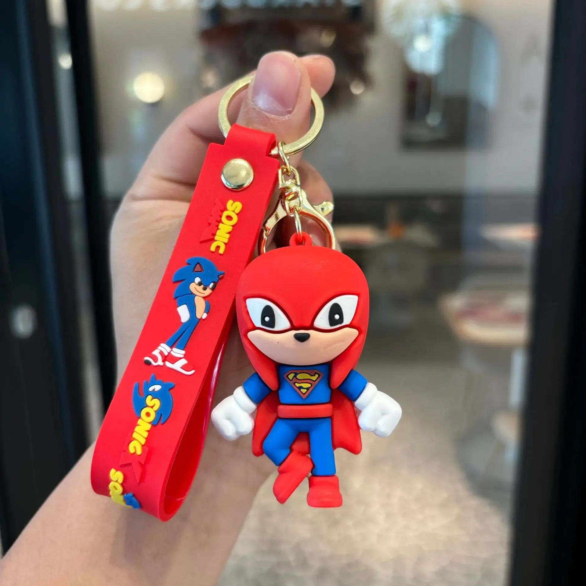 Sonic Keychain Cartoon Collection Hedgehog Multiple Characters Silicone Key Ring Hot Fan Accessory Kids' Gifts