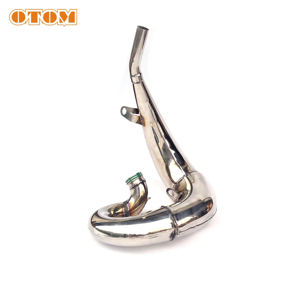 OTOM Motorcycle Exhaust Pipe Muffler Silencer Escape Modified Stainless Steel Front Slip For KTM SX XC HUSQVARNA TC TX 250 300