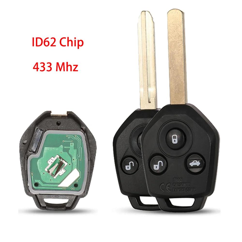 

jingyuqin New 433 MHz Id62 Remote Car Key For Subaru Forester Outback Legacy 2008 2009 2010 2012 2013 2014