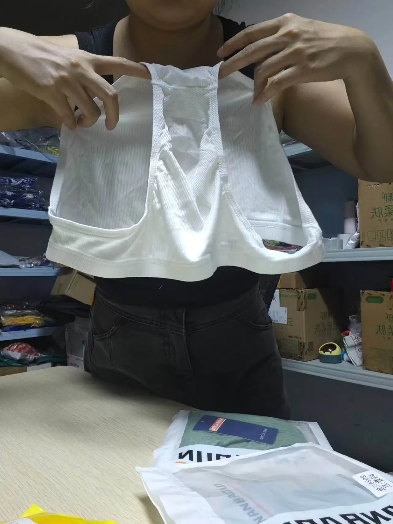 2026 fashion new Solid color men's briefs one-piece low waist triangle breathable youth underwear solid color loose pants D2024