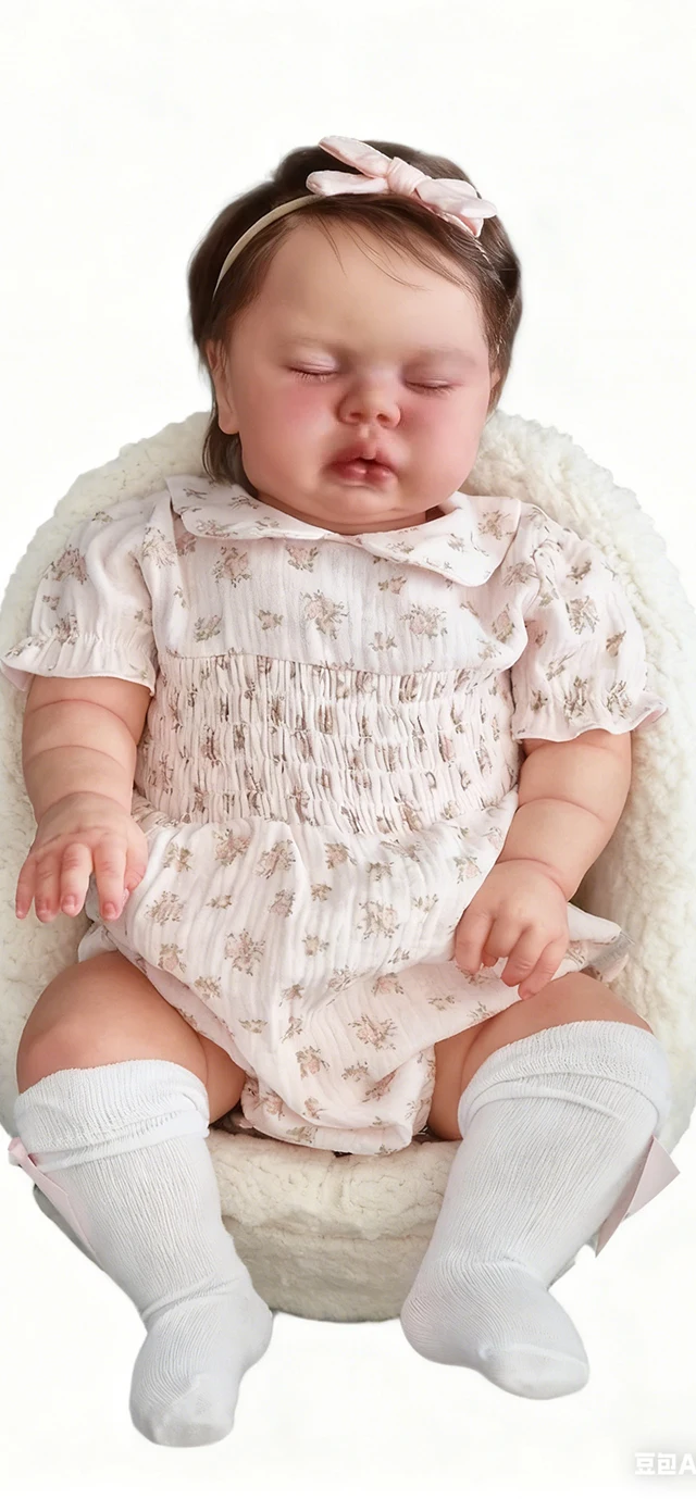 ตุ๊กตาเด็กเกิดใหม่ขนาด 24 นิ้ว รุ่นพิคเคิล ผมปลูกด้วยมือ ตัวทำจากผ้าเนื้อนุ่ม น่ากอดเหมือนจริง สำหรับเด็ก เป็นของขวัญ ของเล่นกอด ​