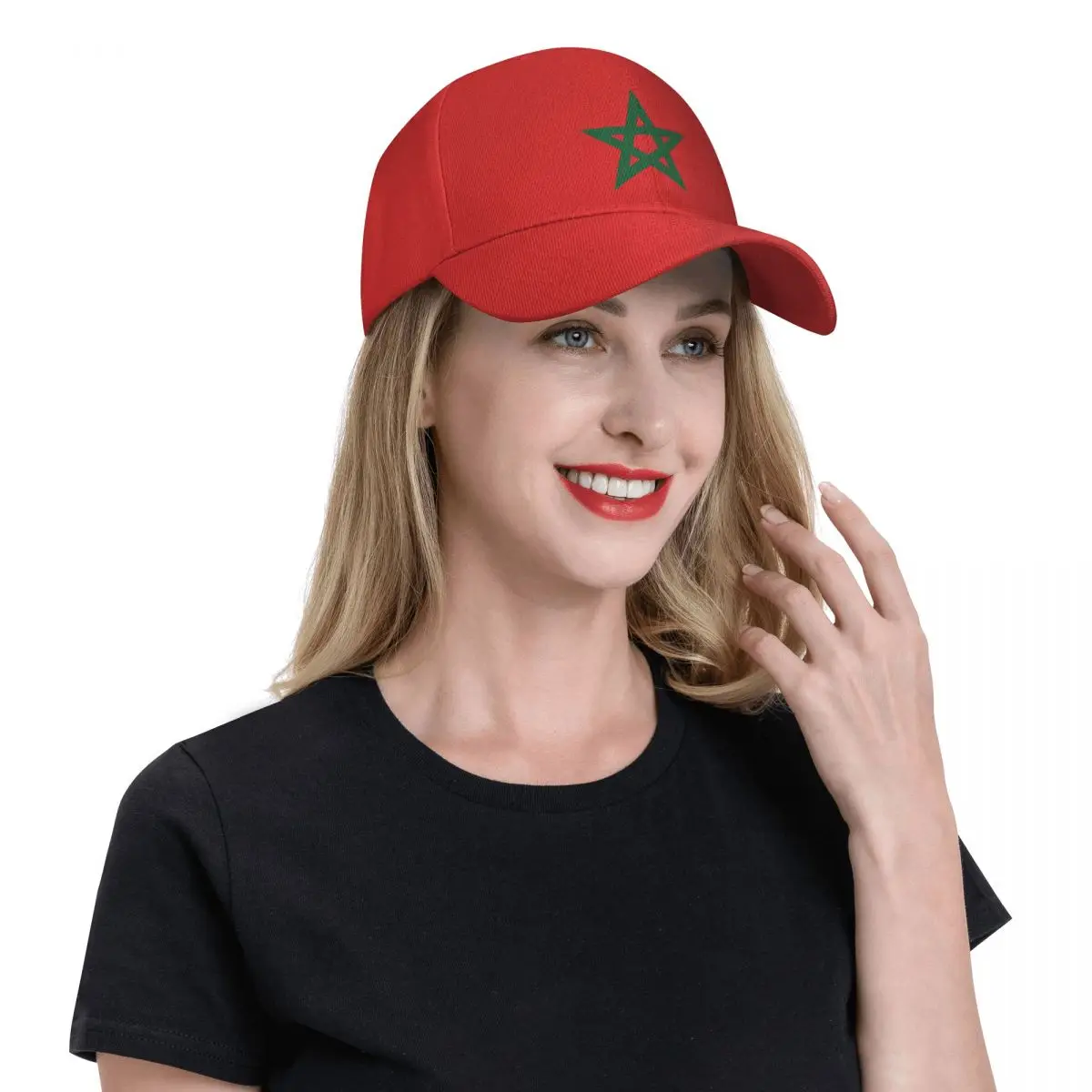 Morocco Flag Baseball Cap UnisexAdult Moroccan Proud Patriotic Adjustable Dad Hat for Men Women Outdoor Sun Hats