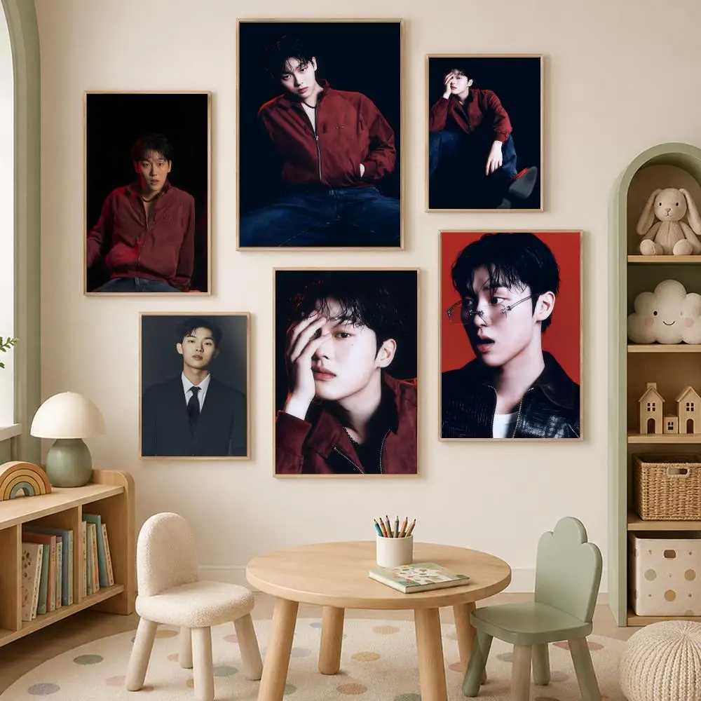 Actor C-Choi Hyun-wook Poster Self-Stick HD PVC Wall Art Poster, Waterproof Decor for Bedroom, Living Room and Home