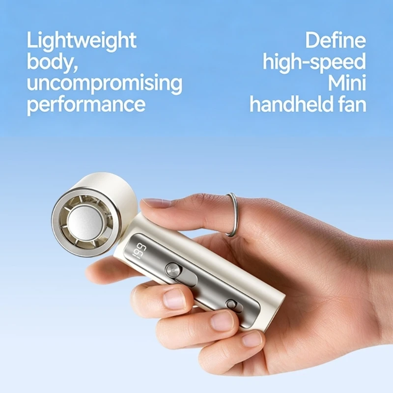  Handheld Cooling Fan Featuring 90 Degree Foldable Design And Superconductor Iced