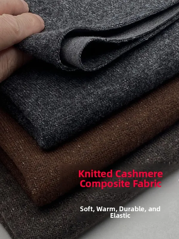 

Autumn Winter Thiened Woolen Knitted Cosite Fabric Drapery Sense Pants Warm Outerwear Clothing Material Handmade DIY