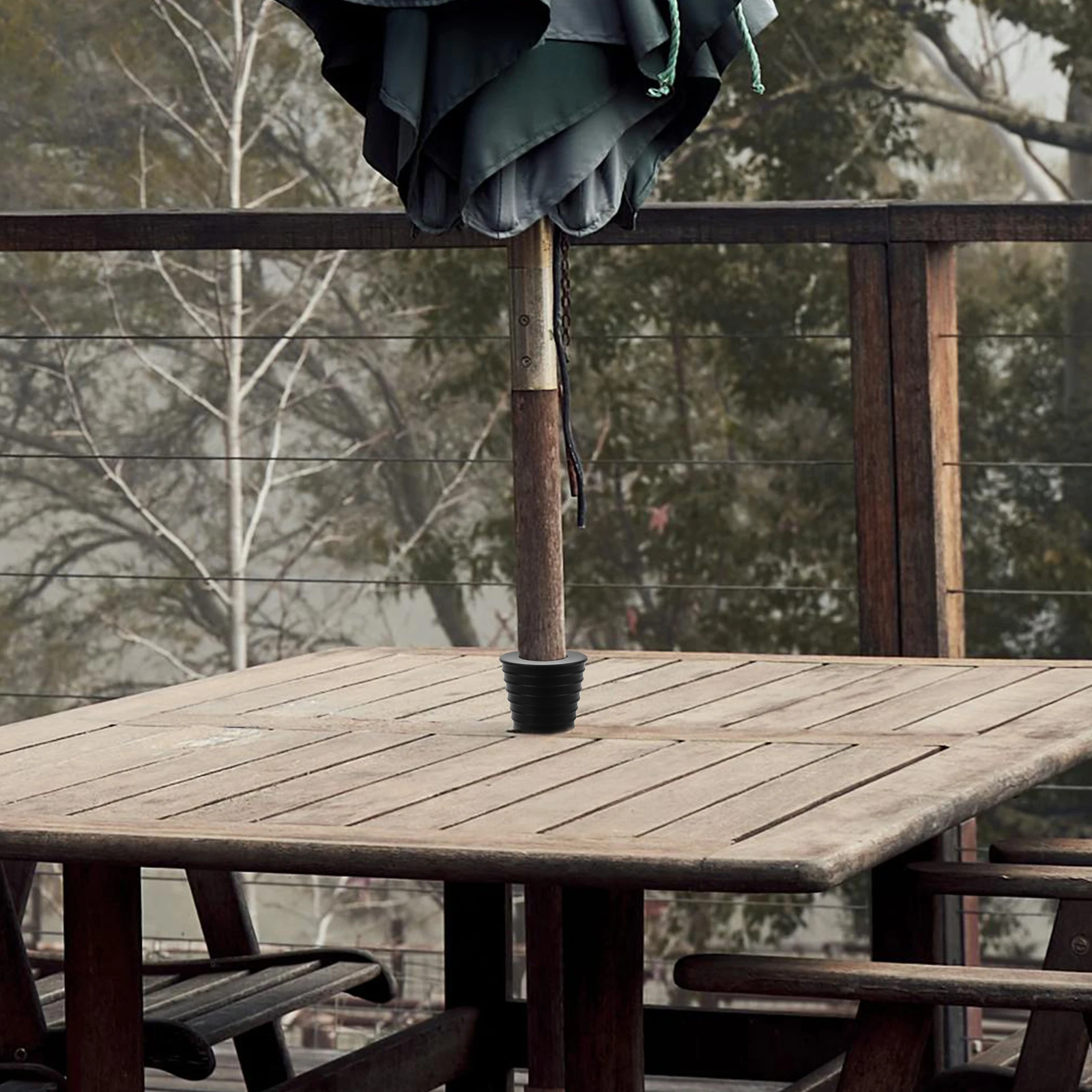 

1Set Patio Table Umbrella Wedge Plug Parasol Hole Ring Plug Outdoor Hole Stabilizer Cover Table Umbrella Plugs