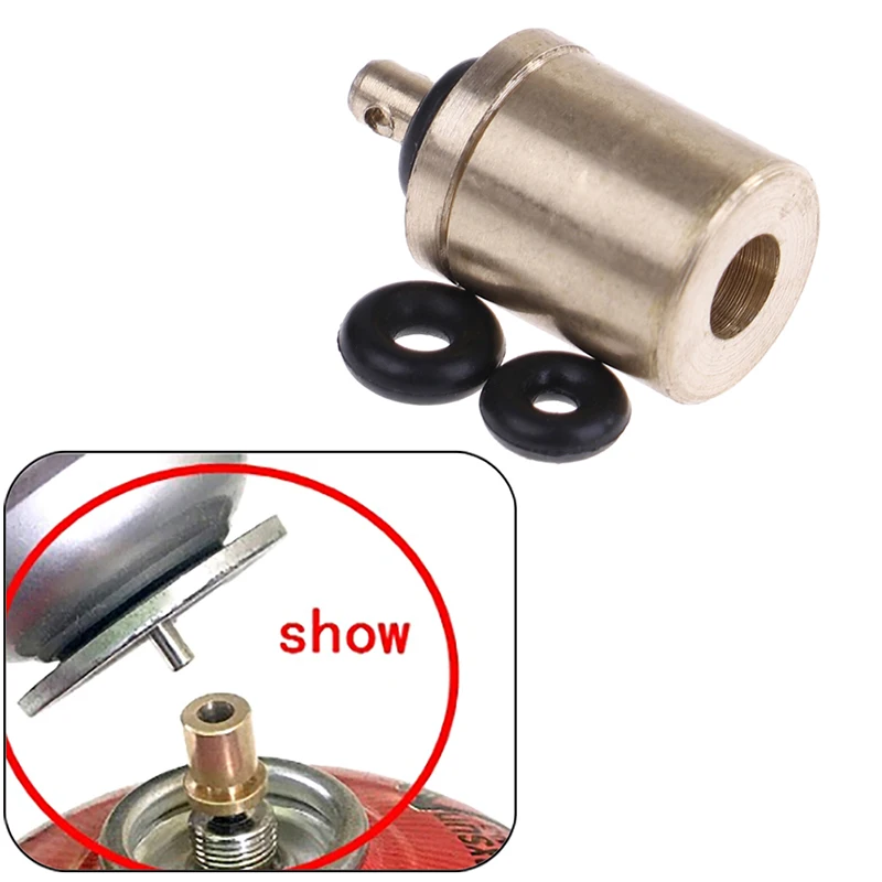 1 Pc Cylinder Filling Butane Canister Gas Canister Refill Adapter Copper Outdoor Camping Stove