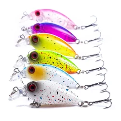 1 sztuk pływające Mini Crankbait przynęty 4cm 2.5g Minnow sztuczne tworzywo sztuczne twarda przynęta bas pływacki Pike Wobblers Pesca Tackle