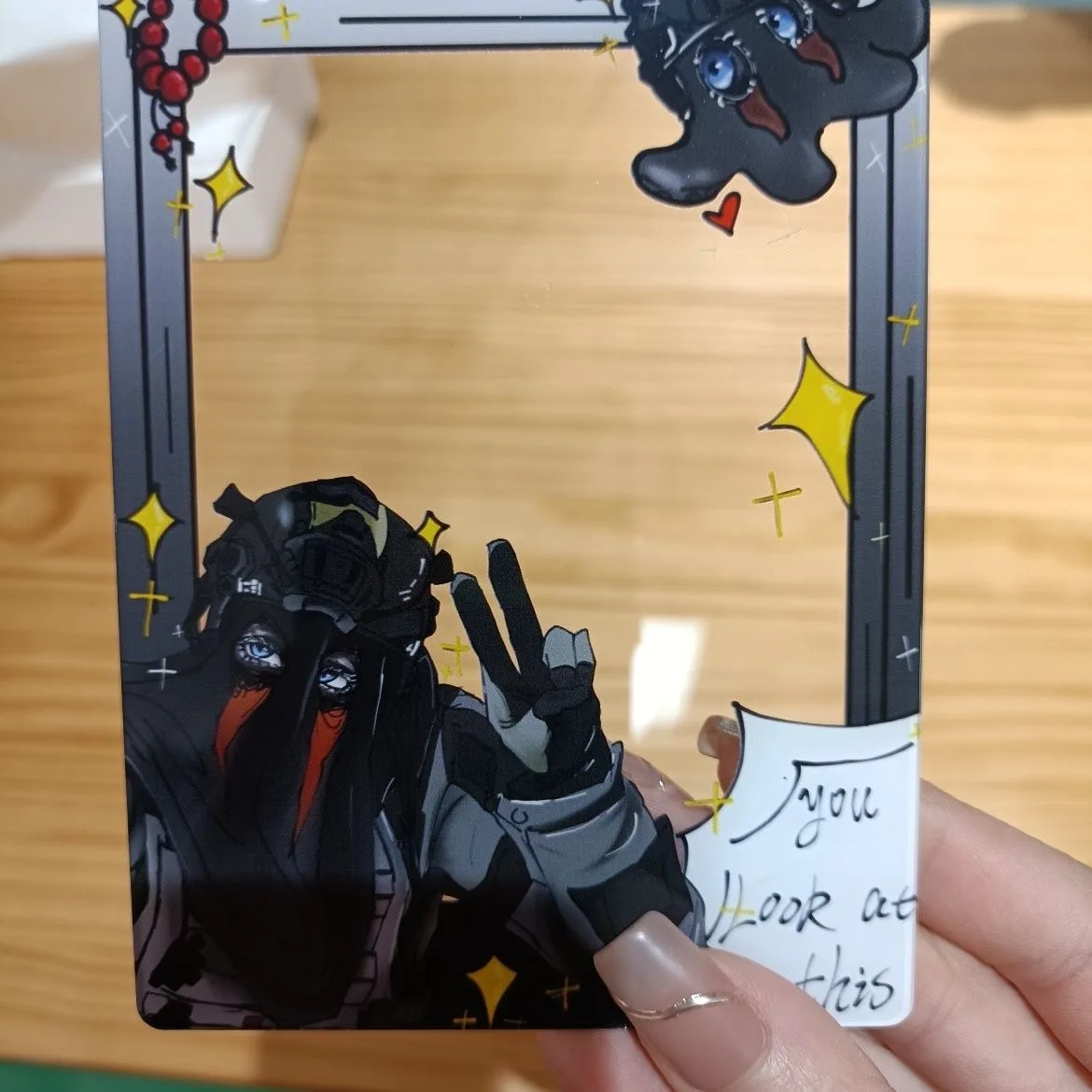 사진 촬영에 꼭 필요한 새로운 홈메이드 콜 오브 듀티 COD 고급 외관 투명 카드