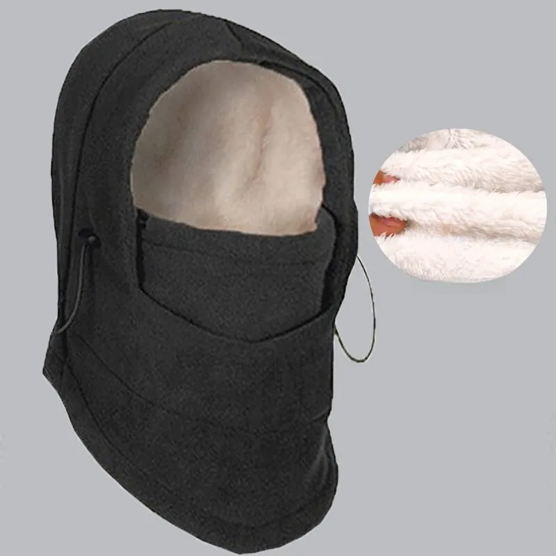 أغطية رأس شتوية مبطنة بالصوف 2 في 1 للجنسين - ركوب الدراجات، مقاومة للرياح/البرودة، دافئة، تدفئة الأذن