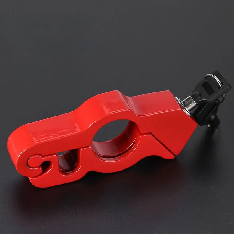 General Electric Vehicle Brake Lock Scooter Car Anti Theft Horn Lock Motorcycle Accelerator Lock Portable Aluminum Alloy Lock image 2