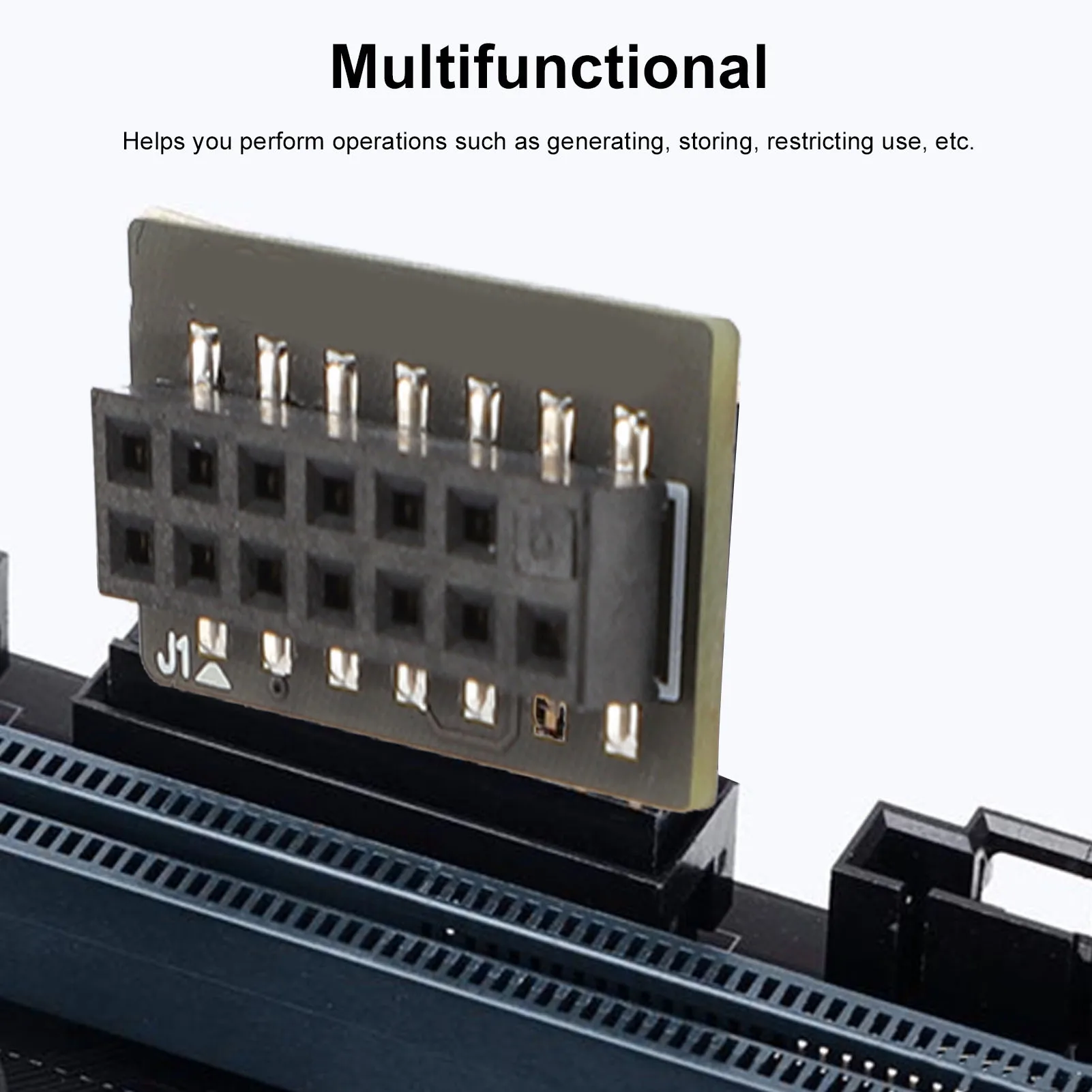 Support de Module TPM 2.0 pour carte mère ASROCK 14 broches SPI TPM2.0 carte de sécurité de cryptage de carte à distance pour Module Win 11 TPM SPI