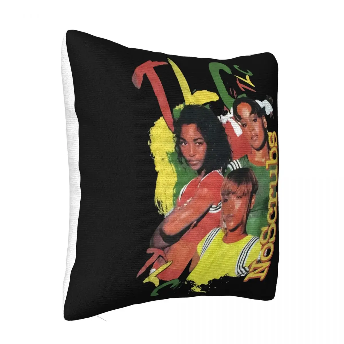 New Tlc No Scrubs 1999 Black Vintage Mens Print Woman Women Family Brand Normal New Arrival Farmhouse Pillow Case