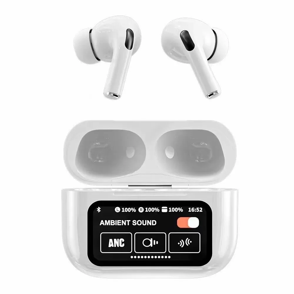 Color Screen Headset 2024 High with A8pro A9proANC Noise Reduction Smart Touch Screen Bluetooth Headset